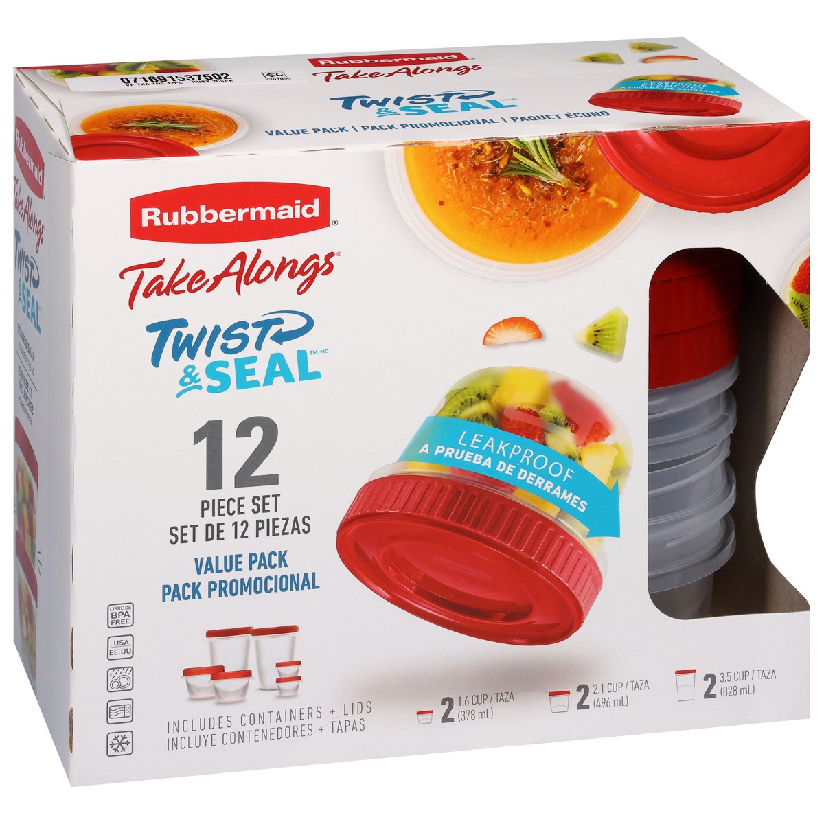slide 3 of 4, Rubbermaid Take Alongs Value Pack Containers, 12 ct