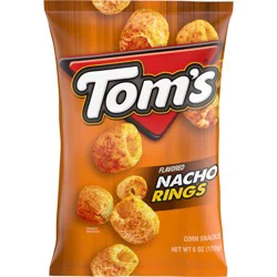 Tom's Nacho Flavored Rings, 6 Oz Bag