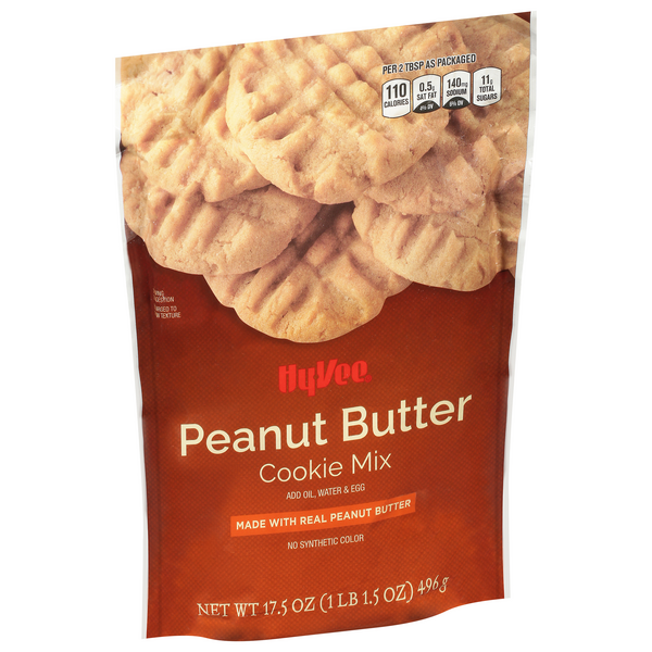 slide 1 of 1, Hy-vee Peanut Butter Cookie Mix, 17.5 oz