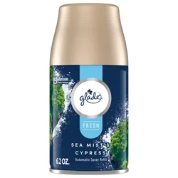 Glade Automatic Spray Air Freshener Refills, Sea Mist & Cypress, Fresh Collection, 6.2 oz