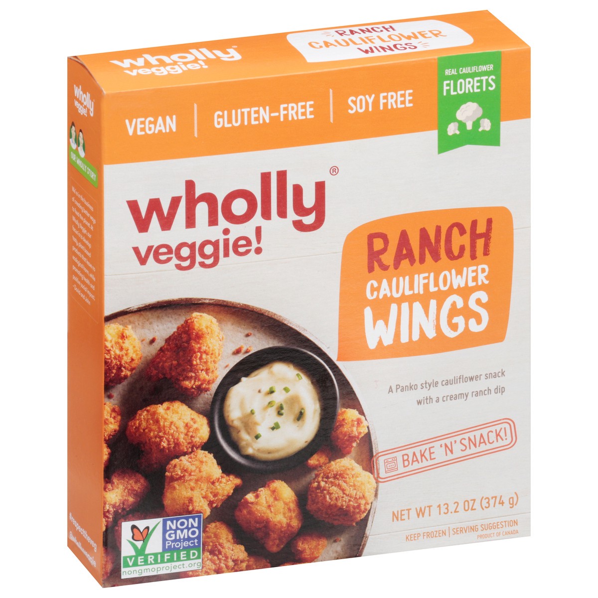 slide 3 of 14, Wholly Veggie! Ranch Cauliflower Wings 13.2 oz, 13.3 oz