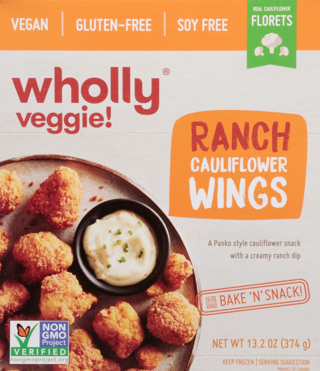 slide 12 of 14, Wholly Veggie! Ranch Cauliflower Wings 13.2 oz, 13.3 oz