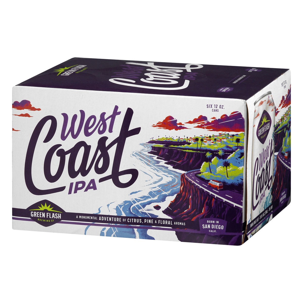 slide 3 of 9, Green Flash Brewing Co. West Coast Beer 6 ea, 6 ct; 12 oz