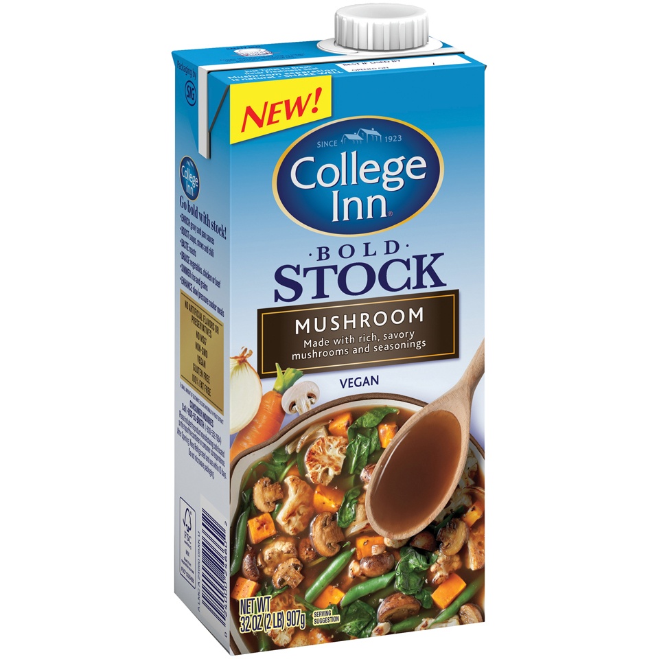 slide 2 of 4, College Inn Bold Mushroom Stock, 32 oz