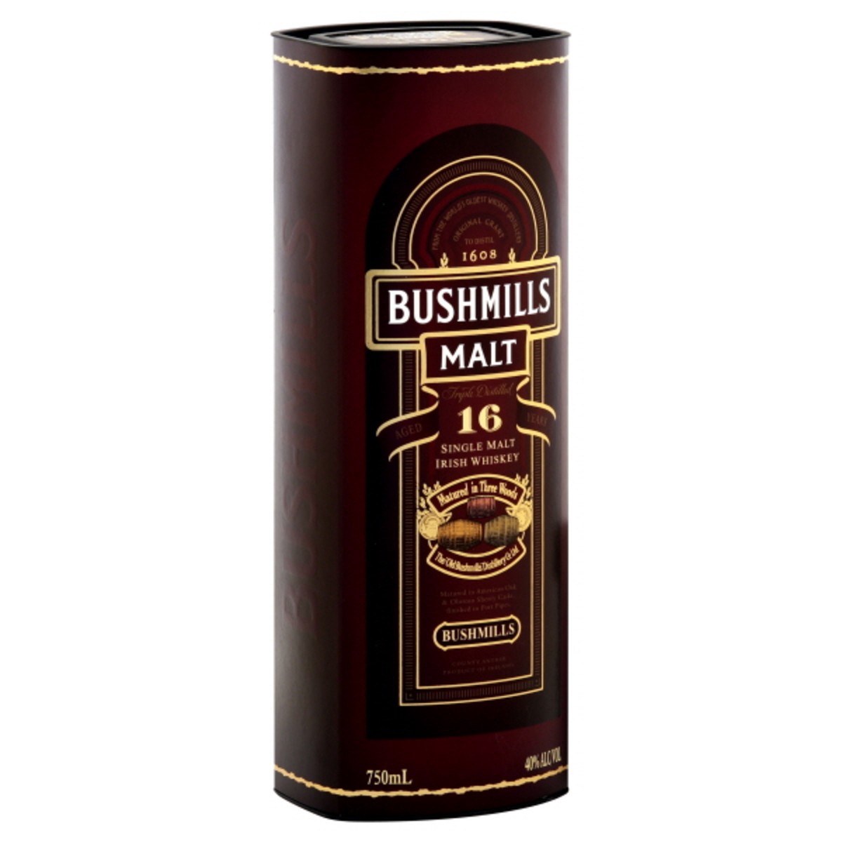 slide 2 of 2, Bushmills Aged 16 Years Single Malt Irish Whiskey, 750 ml