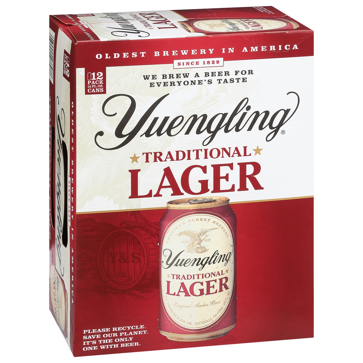 slide 7 of 9, Yuengling Traditional Lager Beer 12 - 12 fl oz Cans, 12 ct; 12 oz