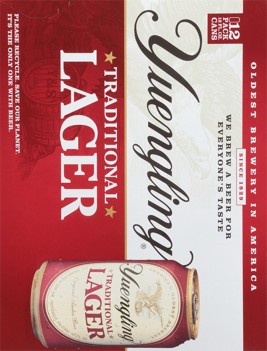 slide 5 of 9, Yuengling Traditional Lager Beer 12 - 12 fl oz Cans, 12 ct; 12 oz