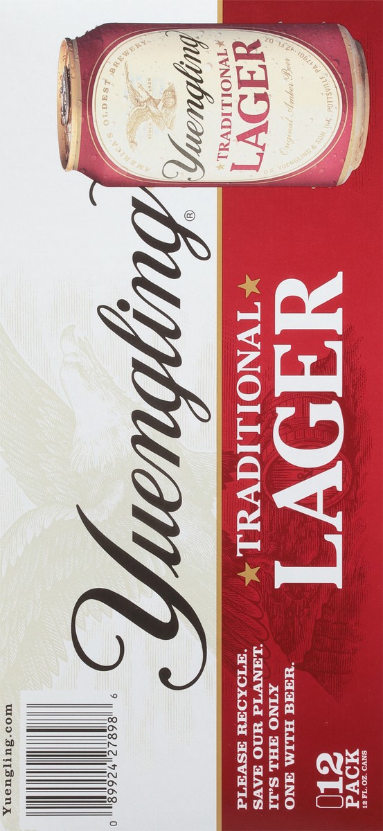 slide 6 of 9, Yuengling Traditional Lager Beer 12 - 12 fl oz Cans, 12 ct; 12 oz