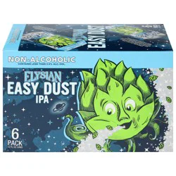 Elysian Easy Dust IPA Non-Alcoholic Beer - 6 Pack 12 fl oz Cans