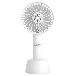 Pure Enrichment® PureBreeze™ Personal Handheld Fan With Base, White