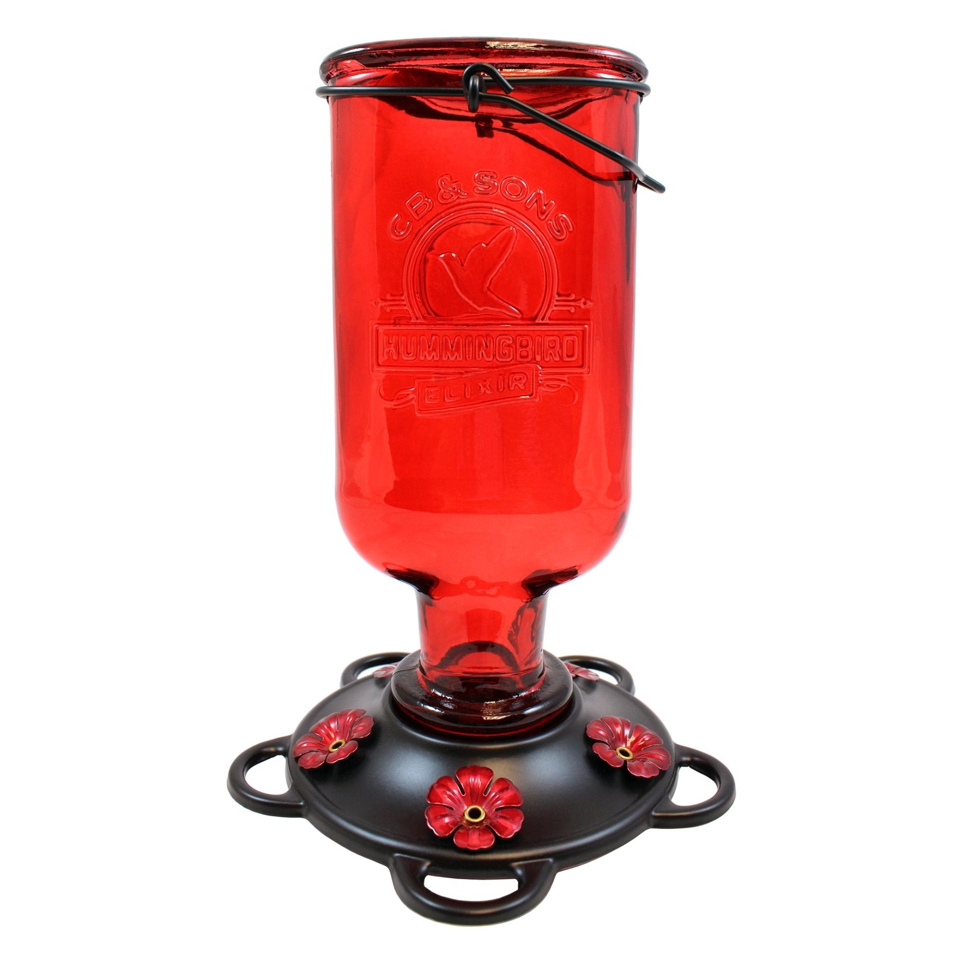 slide 1 of 1, More Birds Elixir Hummingbird Feeder - Red, 1 ct