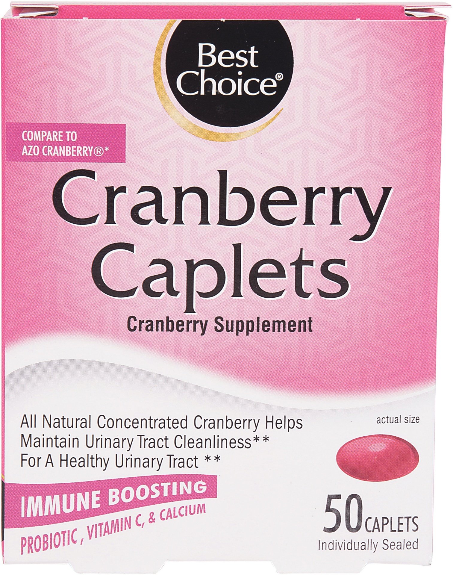 slide 1 of 1, Best Choice Cranberry Supplement Caplets, 50 ct