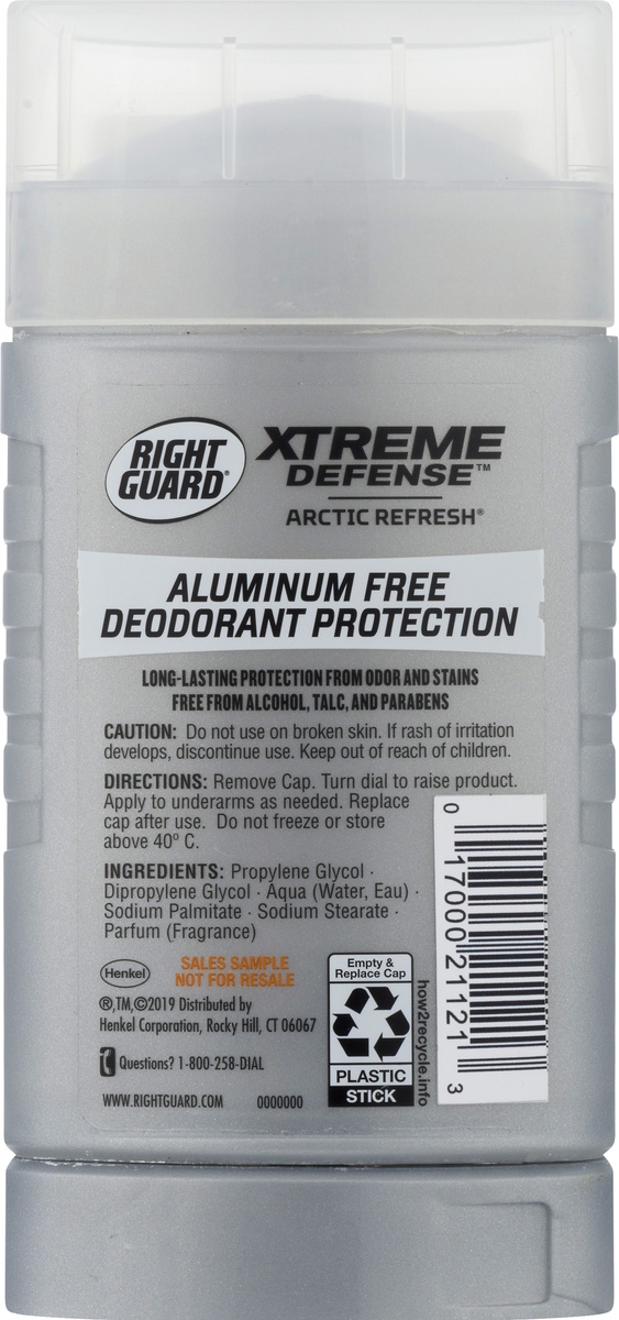 slide 9 of 10, Right Guard Xtreme Defense Arctic Refresh Deodorant Stick, 3 oz