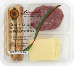 Del Duca Genoa Salami with Provolone & Breadsticks 3 oz
