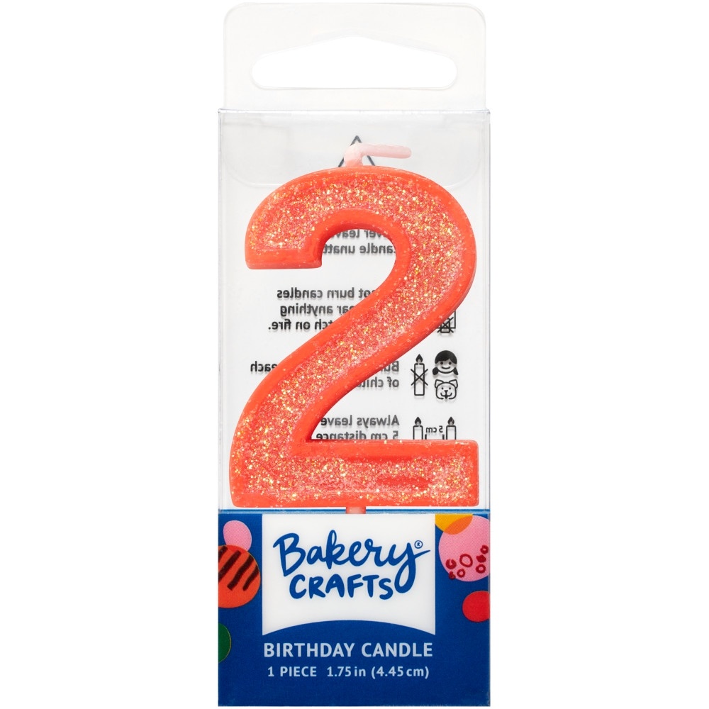 slide 1 of 1, DecoPac Two Birthday Candle Cake Decoration - Pink, 1 ct