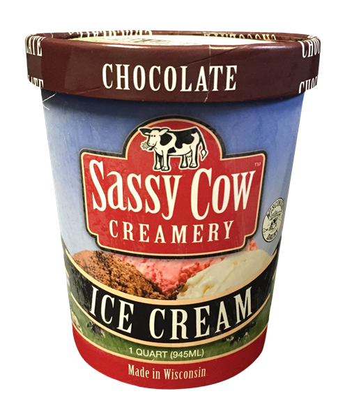 slide 1 of 1, Sassy Cow Creamery Ice Cream Chocolate, 1 qt