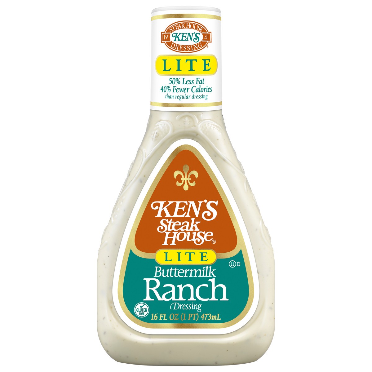 slide 1 of 12, Ken's Steak House Lite Buttermilk Ranch Dressing 16 fl oz, 16 fl oz