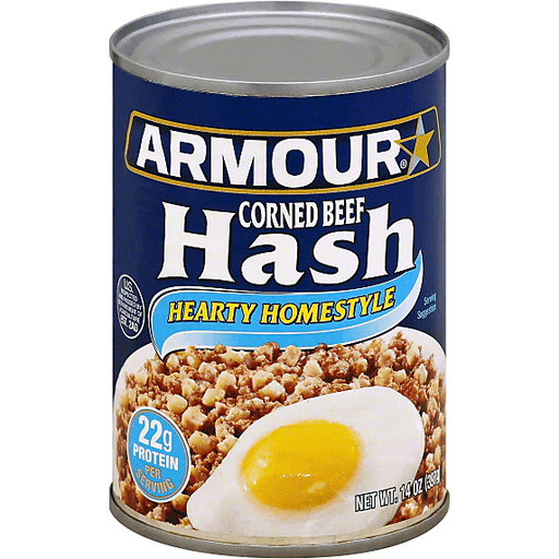 slide 2 of 2, Armour Star Corned Beef Hash, Hearty Homestyle, Canned Food, 14 oz., 14 oz