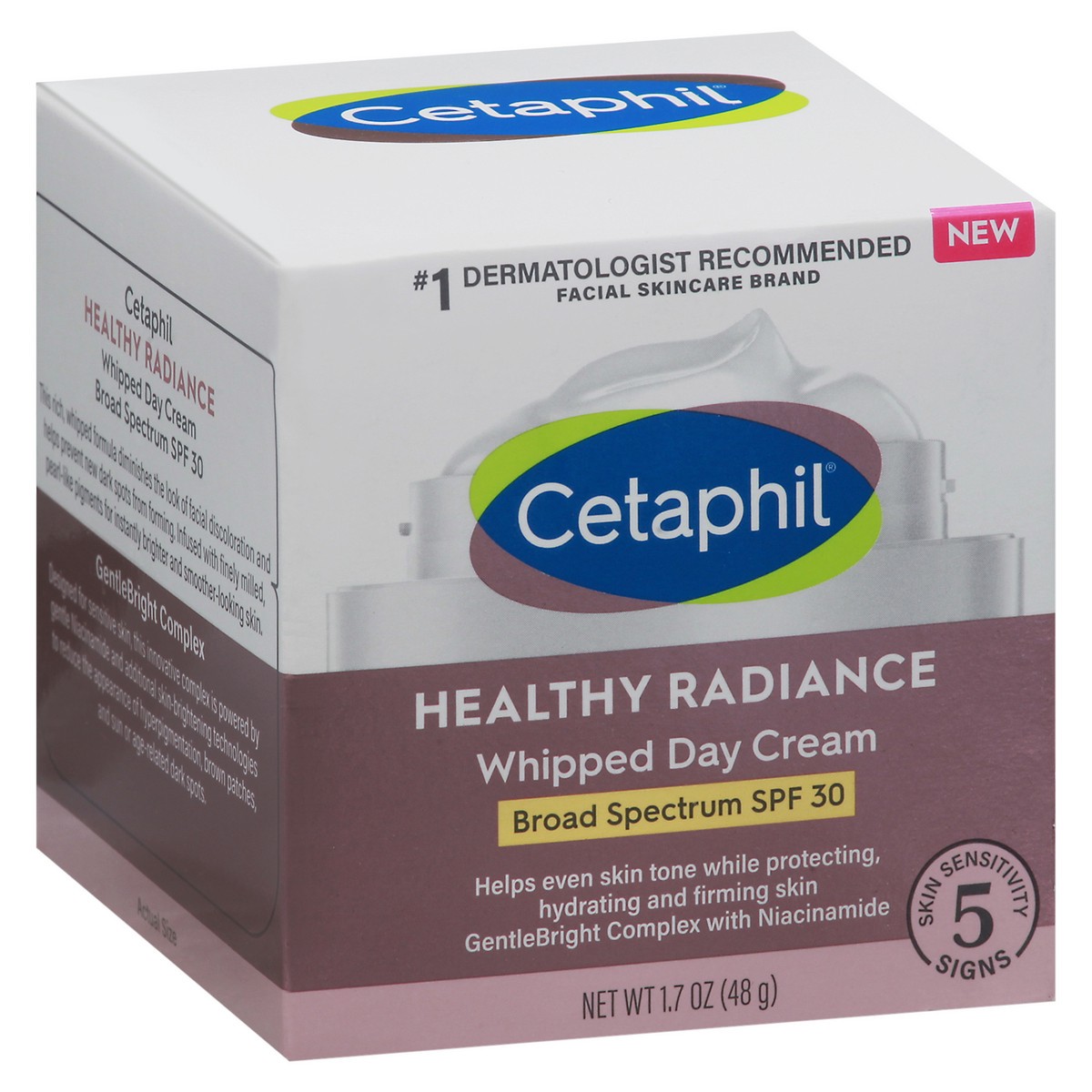 slide 4 of 9, Cetaphil Healthy Radiance Whipped Day Cream, SPF 30, 1.7 oz, 1.7 oz