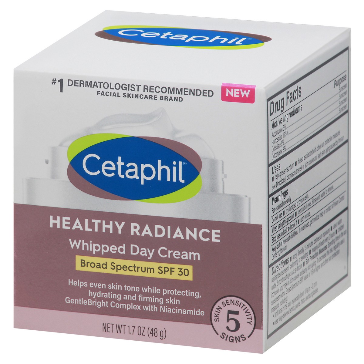 slide 7 of 9, Cetaphil Healthy Radiance Whipped Day Cream, SPF 30, 1.7 oz, 1.7 oz