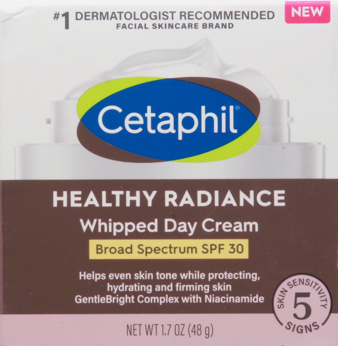 slide 3 of 9, Cetaphil Healthy Radiance Whipped Day Cream, SPF 30, 1.7 oz, 1.7 oz