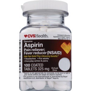 slide 1 of 1, CVS Pharmacy Aspirin 100 ea, 100 ct