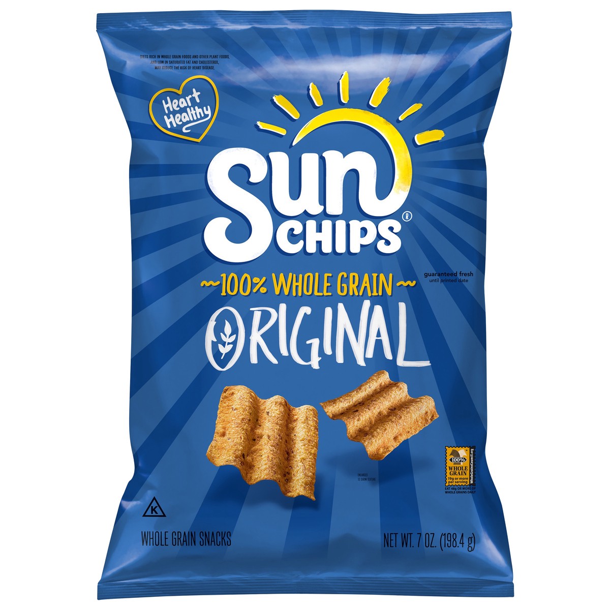 slide 1 of 1, SunChips Whole Grain Snacks, 7 oz