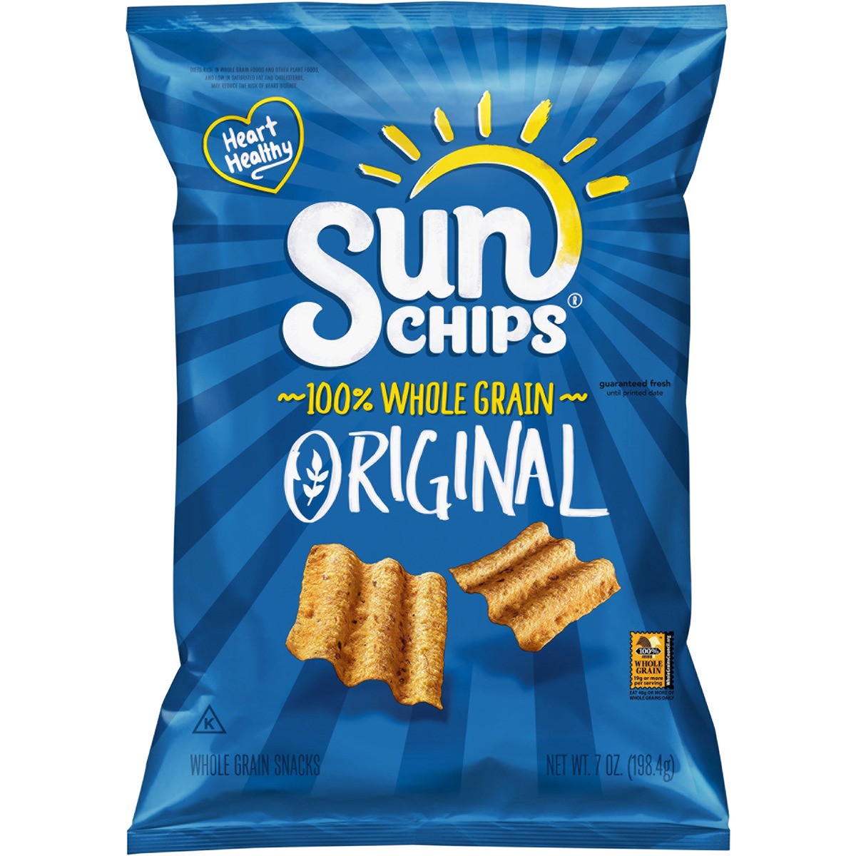 slide 1 of 1, SunChips Whole Grain Snacks, 7 oz