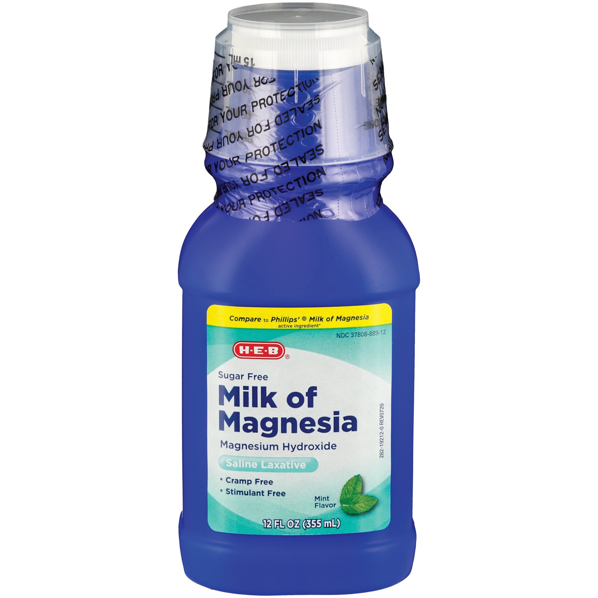 slide 1 of 1, H-E-B Milk of Magnesia Fresh Mint Flavor, 12 oz