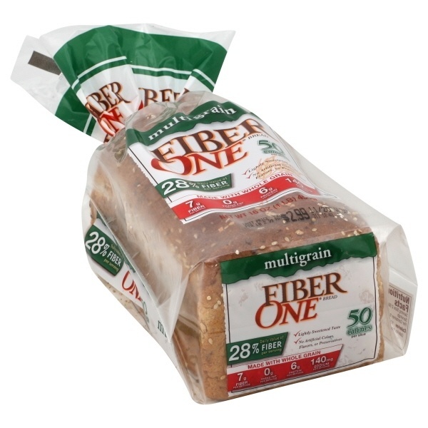 slide 1 of 1, Fiber One Multigrain Bread, 16 oz