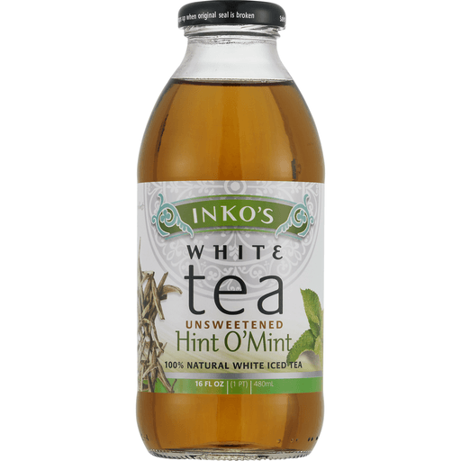 slide 5 of 8, Inko's Ready To Drink Unsweet Mint White Tea, 16 oz
