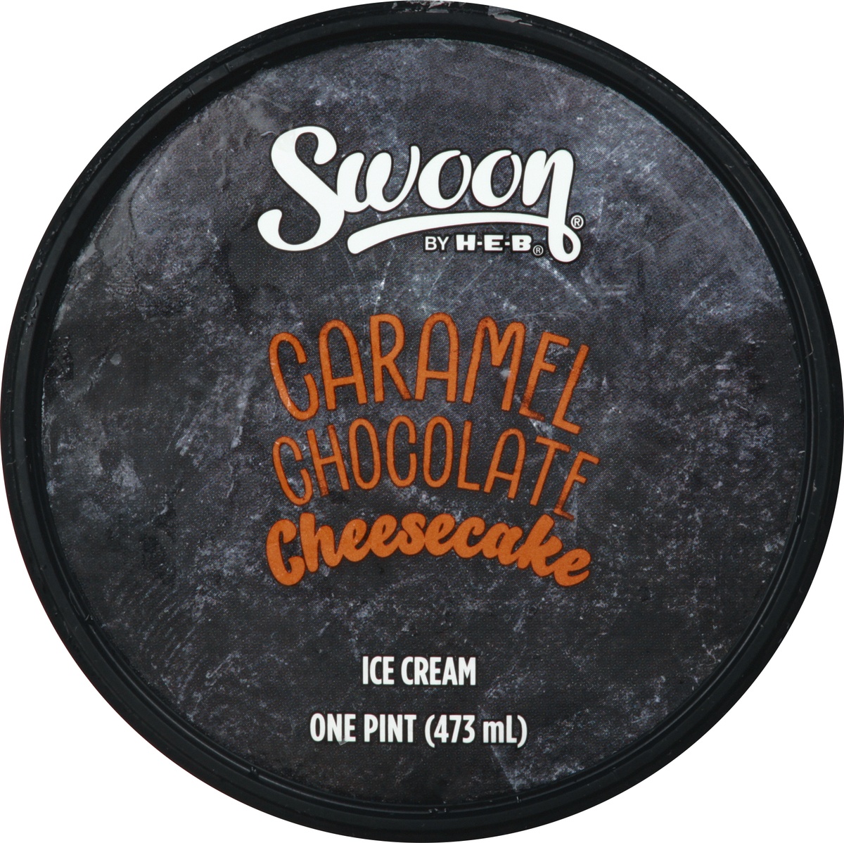 slide 6 of 10, Swoon by H-E-B Caramel Chocolate Cheesecake Ice Cream, 1 pint