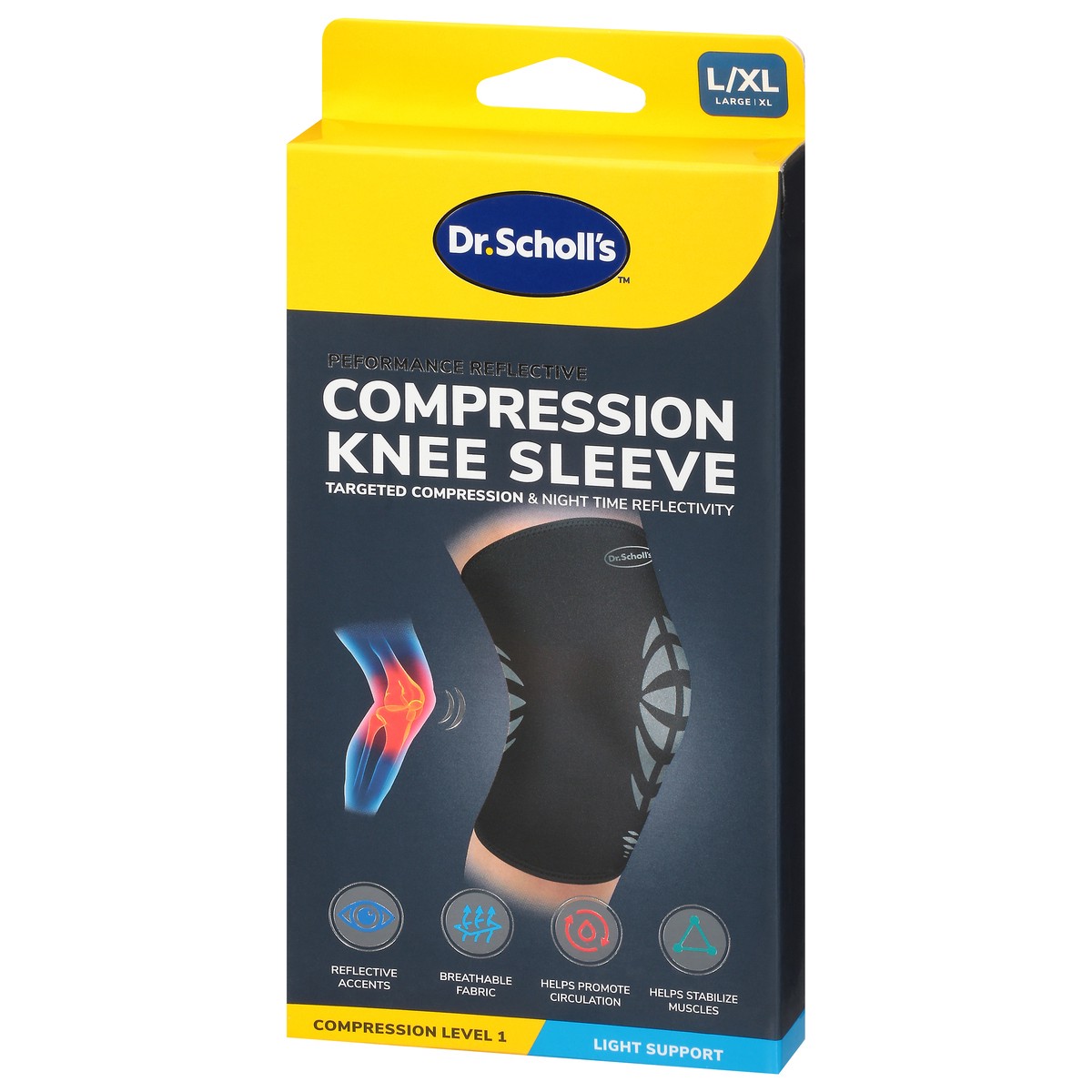 slide 8 of 12, Dr. Scholl's Compression Knee Sleeve L/XL 1 ea, 1 ct