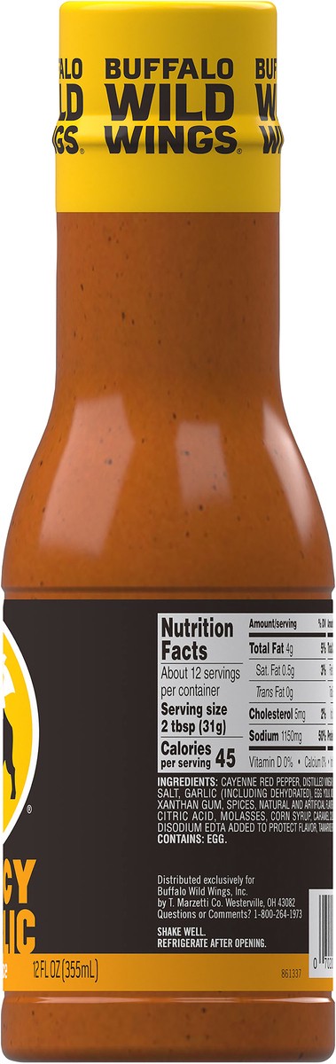 slide 5 of 9, Buffalo Wild Wings Spicy Garlic Sauce 12 fl oz, 12 fl oz