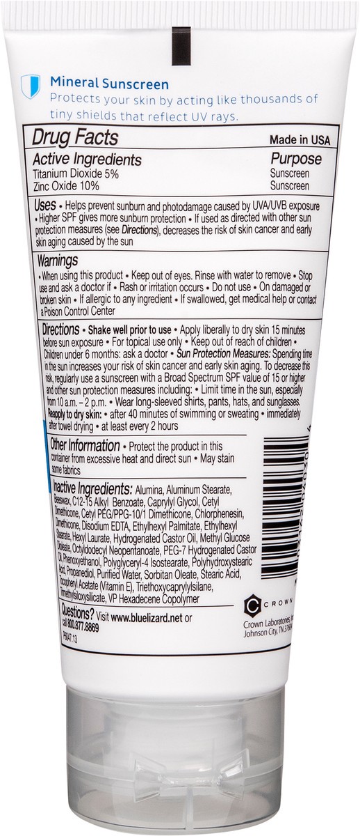 slide 6 of 7, Blue Lizard Sensitive Lizard - 3 Oz, 3 oz