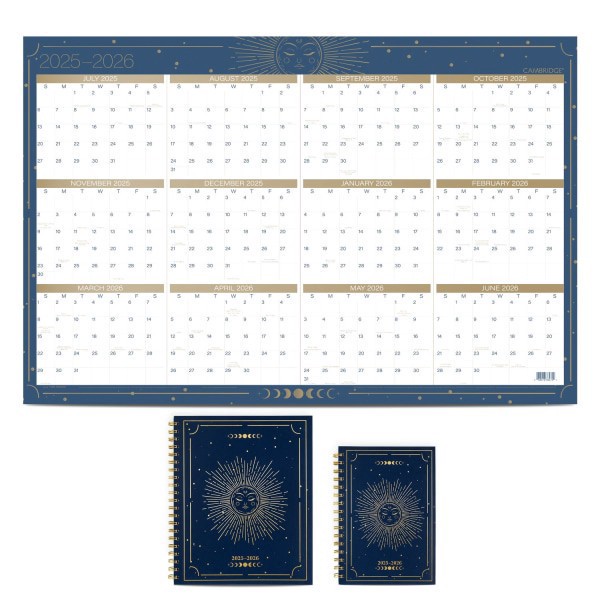 slide 4 of 10, Cambridge® Solstice Academic 2025-2026 Weekly Monthly Planner, Large, 8 1/2"" x 11"", 1 ct