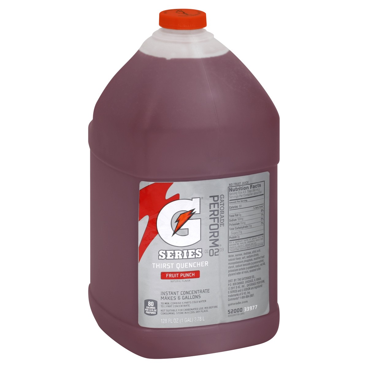 slide 1 of 3, Gatorade Fruit Punch Gatorade Concentrate - 1 gal, 1 gal