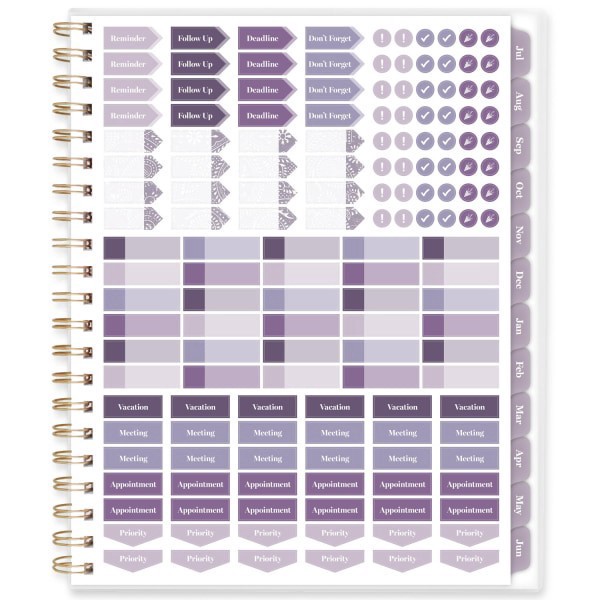 slide 4 of 10, Cambridge® Madison Academic 2025-2026 Customizable Weekly Monthly Planner, Large, 8 1/2"" x 11"", 1 ct
