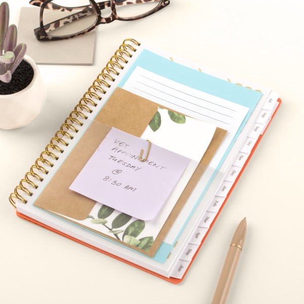 slide 9 of 9, Cambridge® WorkStyle® Balance Academic 2025-2026 Weekly Monthly Planner, Pink Peach, Small, 5 1/2"" x 8 1/2"", 1 ct