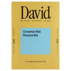 David Cinnamon Roll Flavored Protein Bar