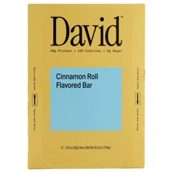 David Cinnamon Roll Flavored Protein Bar