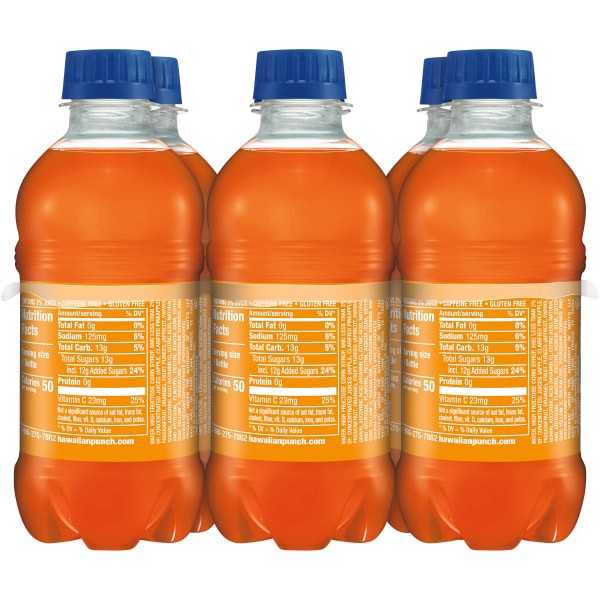 slide 15 of 25, Hawaiian Punch Orange Ocean, 10 fl oz bottles, 6 pack, 6 ct