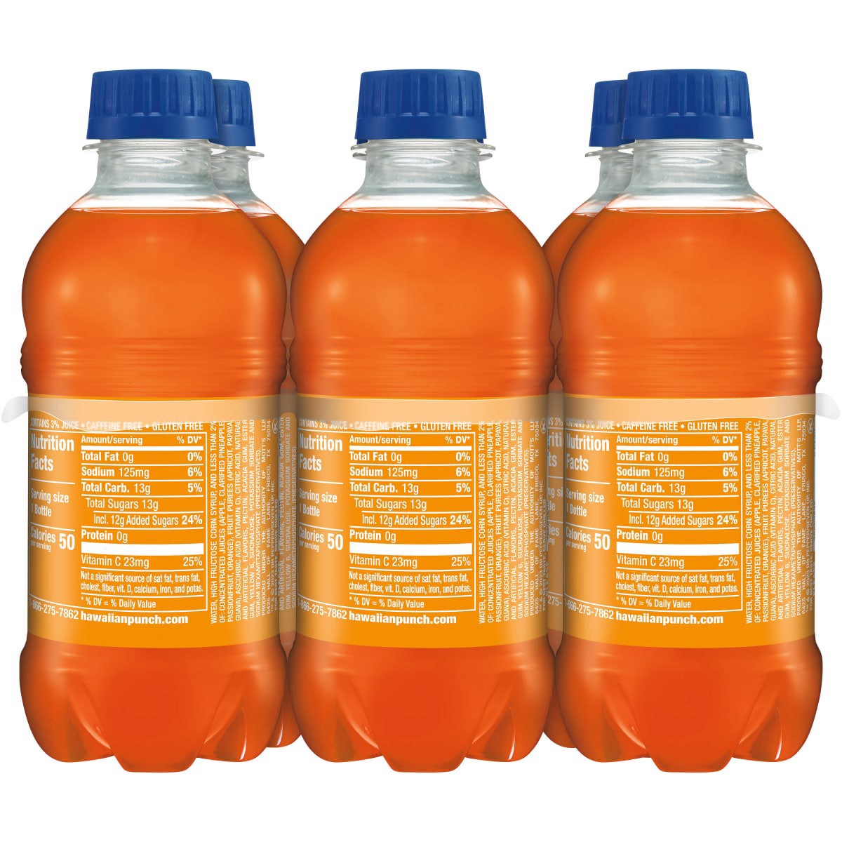 slide 14 of 25, Hawaiian Punch Orange Ocean, 10 fl oz bottles, 6 pack, 6 ct