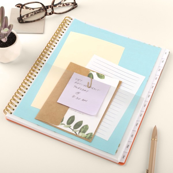 slide 6 of 9, Cambridge® WorkStyle® Balance Academic 2025-2026 Weekly Monthly Planner, Pink Peach, Large, 8 1/2"" x 11"", 1 ct