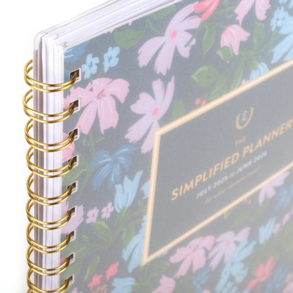 slide 3 of 10, Emily Ley Simplified by Emily Ley for AT-A-GLANCE® Academic 2025-2026 Weekly Monthly Planner, Petite Floral, Large, 8 1/2"" x 11"", 1 ct