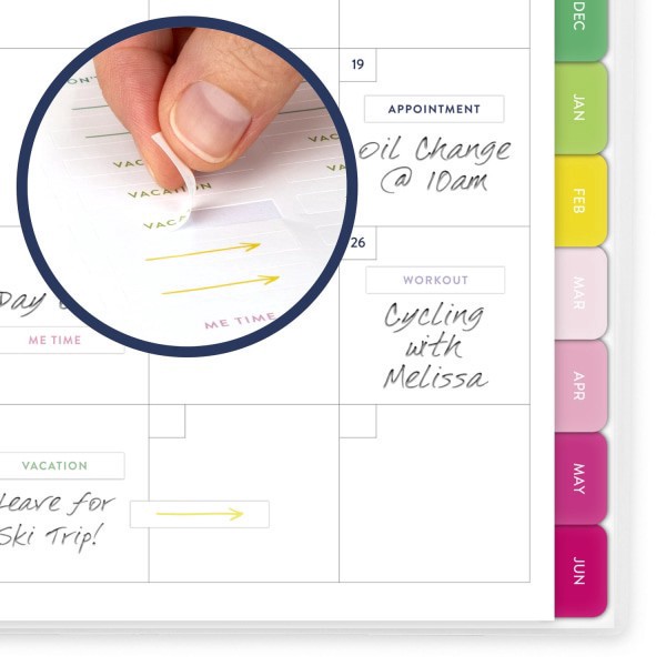 slide 7 of 10, Emily Ley Simplified by Emily Ley for AT-A-GLANCE® Academic 2025-2026 Weekly Monthly Planner, Petite Floral, Large, 8 1/2"" x 11"", 1 ct