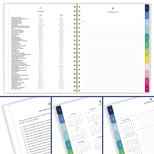 slide 10 of 10, Emily Ley Simplified by Emily Ley for AT-A-GLANCE® Academic 2025-2026 Weekly Monthly Planner, Petite Floral, Large, 8 1/2"" x 11"", 1 ct