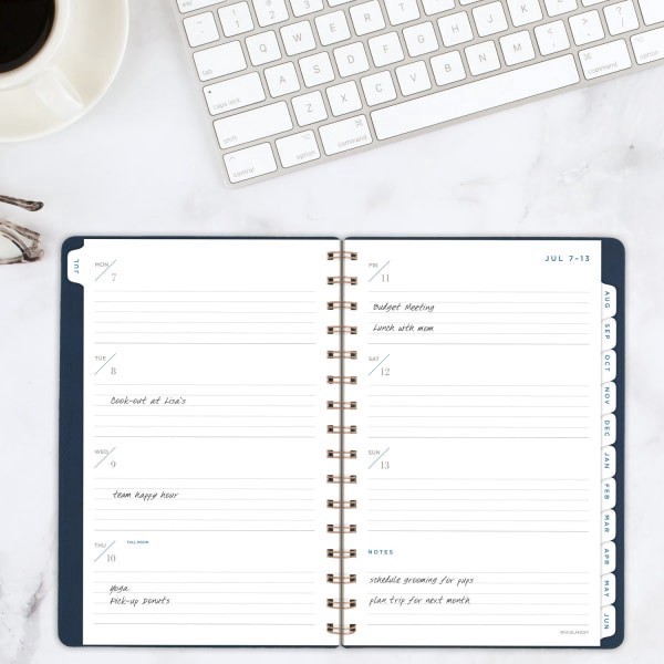 slide 5 of 10, AT-A-GLANCE® Signature Collection Academic 2025-2026 Weekly Monthly Planner, Navy, Small, 5"" x 8"", 1 ct