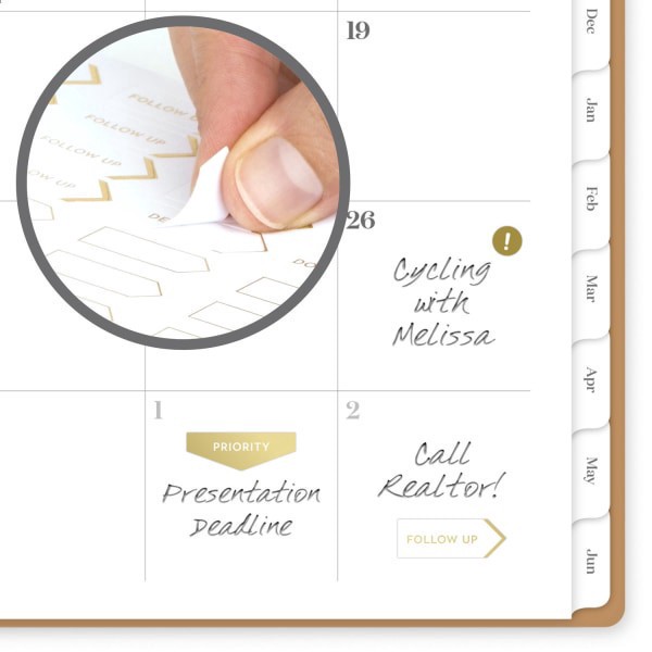 slide 9 of 9, Cambridge® WorkStyle® Focus Academic 2025-2026 Weekly Monthly Planner, Sunbaked Clay, Large, 8 1/2"" x 11"", 1 ct