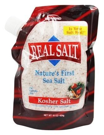 slide 1 of 8, Redmond RealSalt Gourmet Kosher Sea Salt, 16 oz